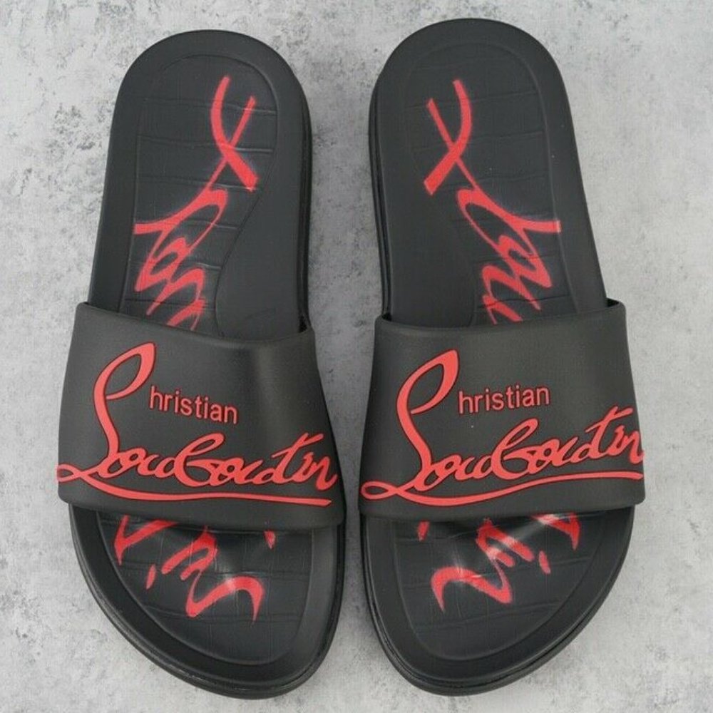 Authentic Christian Louboutin Logo Slides